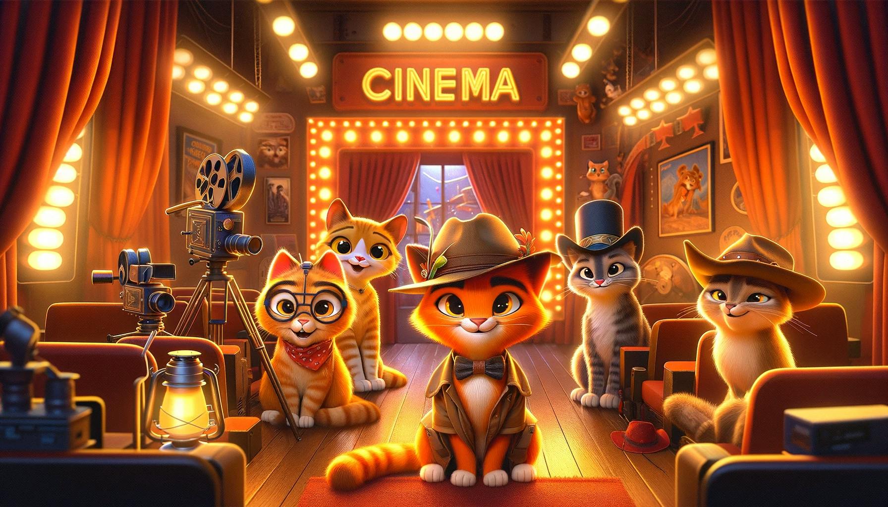 Random movie generator, movie genres represented as cats
