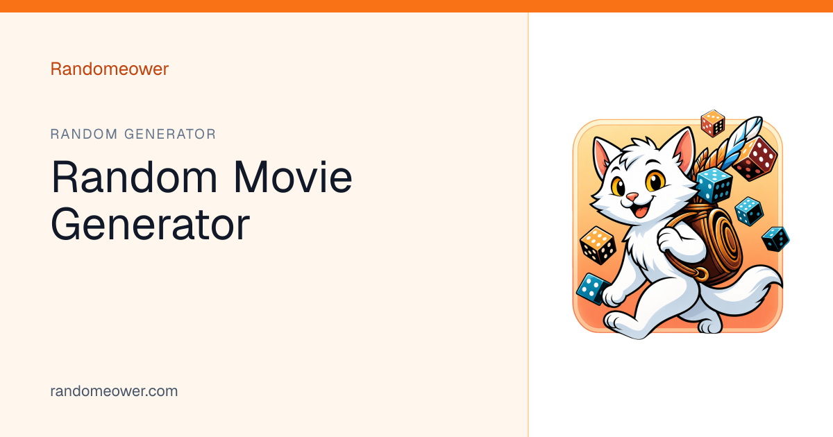 Random Movie Generator - Randomeower