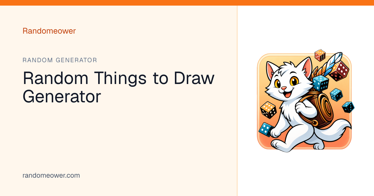 Random Things to Draw Generator - Randomeower